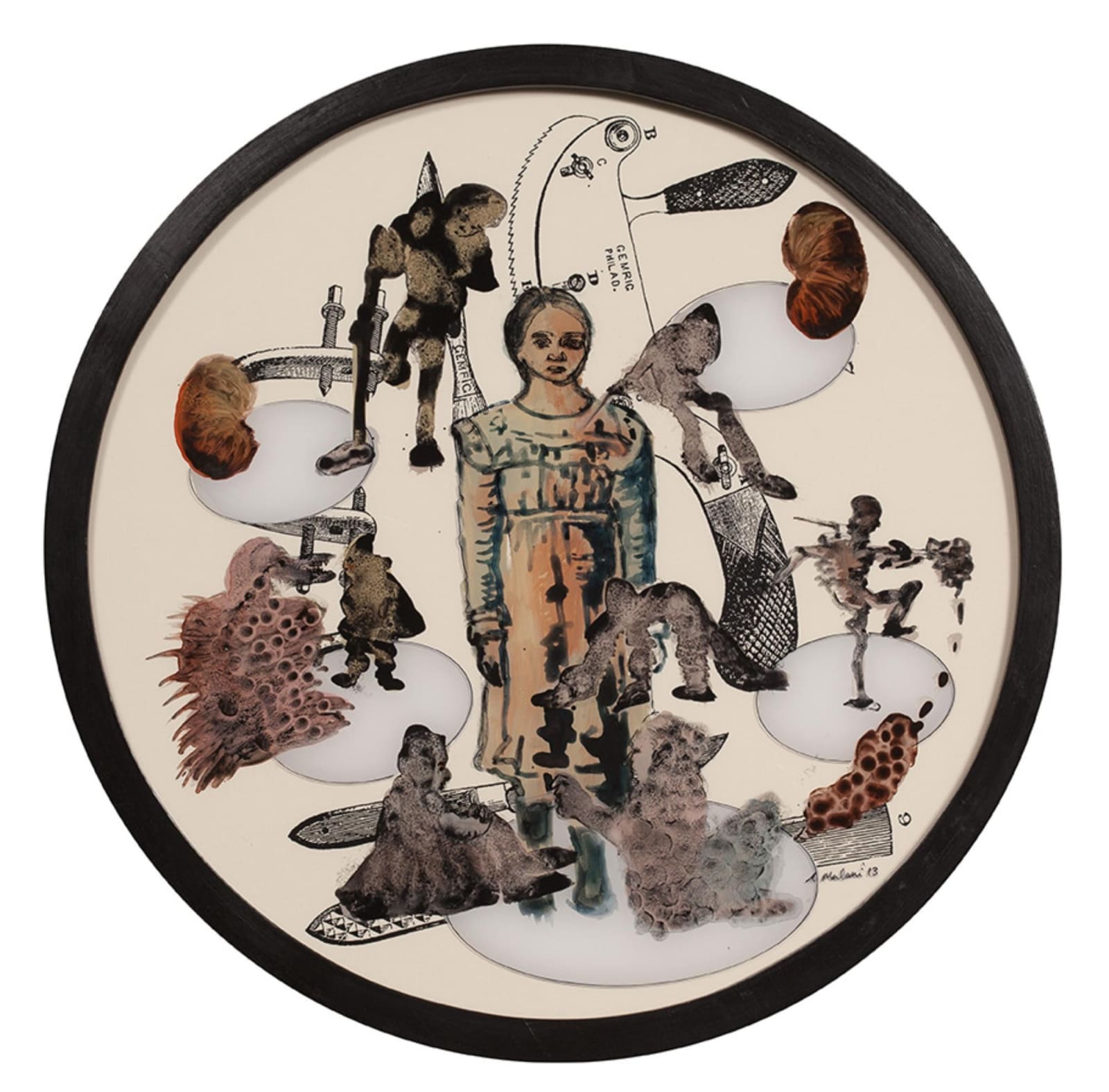 Nalini Malani, Examination Table III, 2013