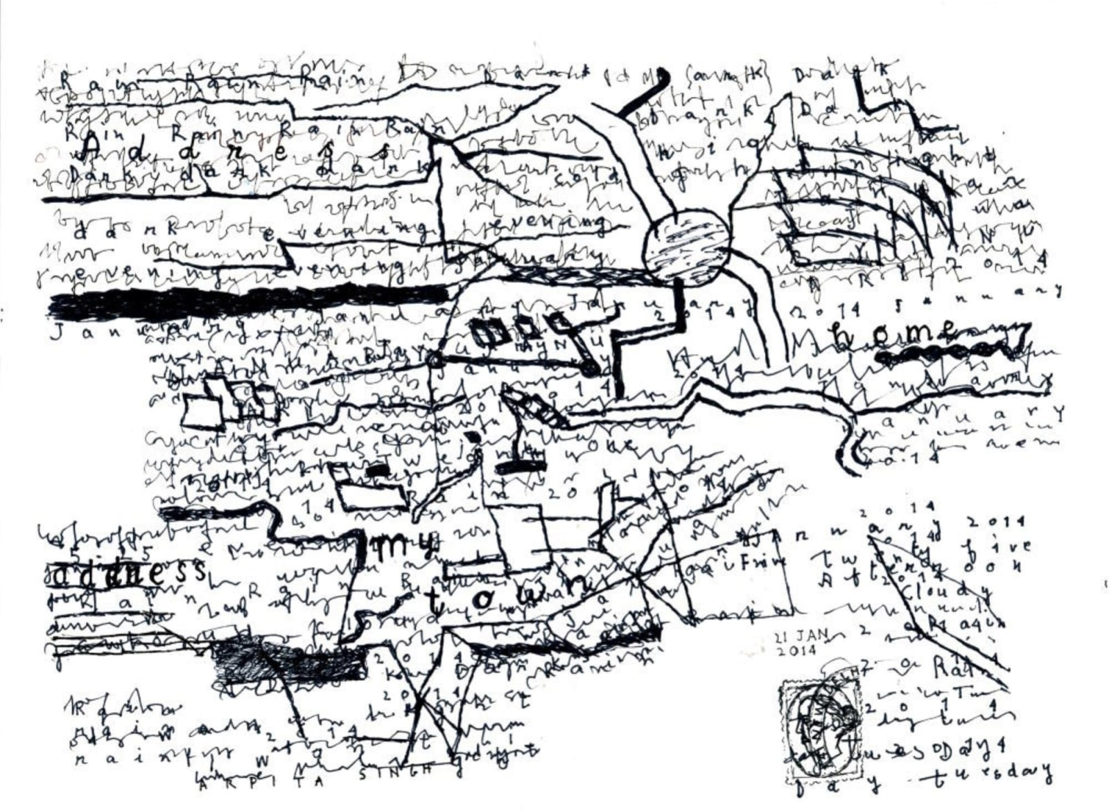 Arpita Singh, Untitled, 2014