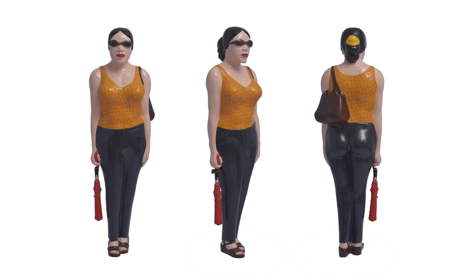 Ravinder Reddy, Girl With Umbrella, 1980 - 1981