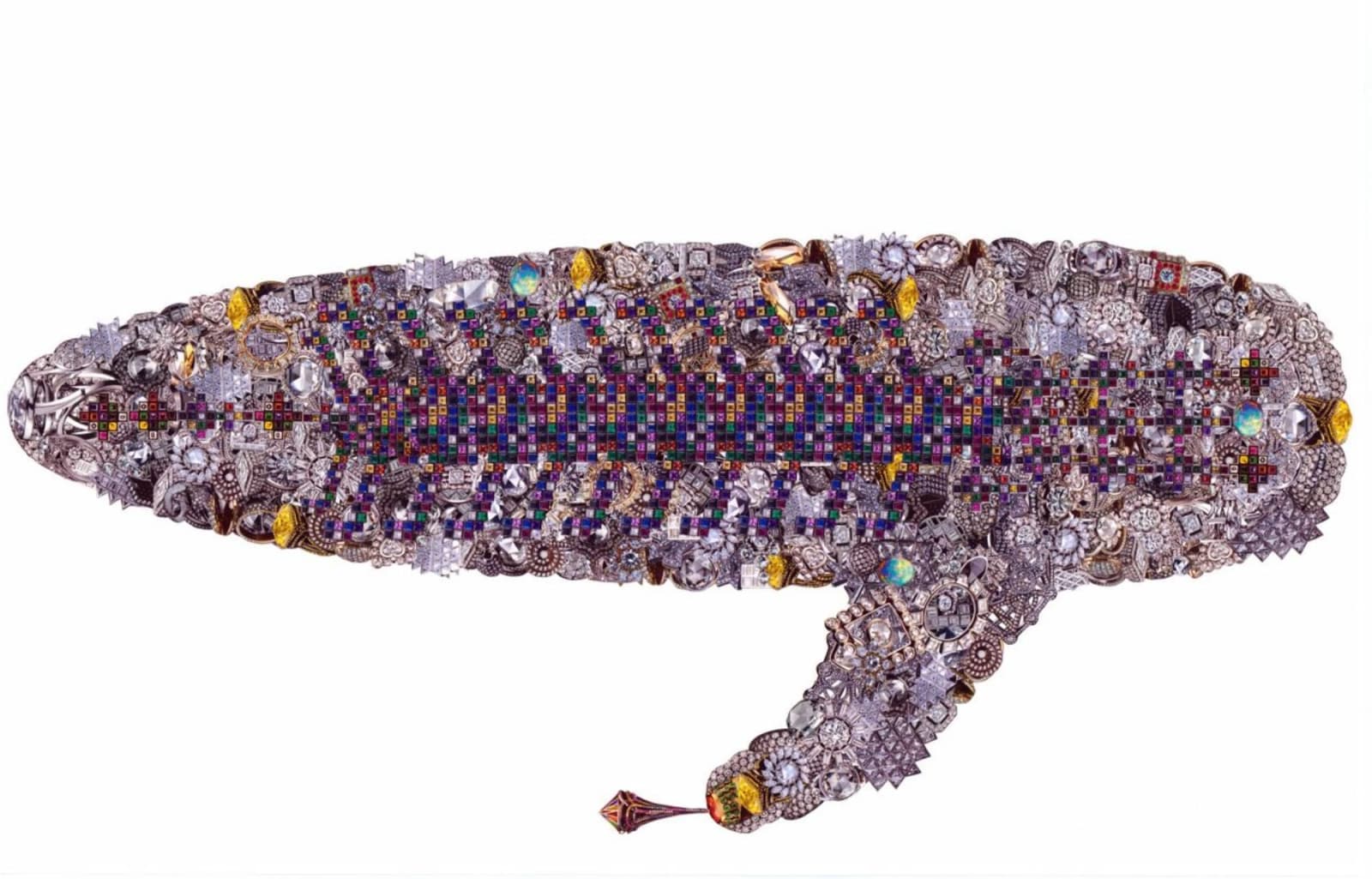 Faiza Butt, Mouth of your eyes-2-digital print on Dura trans, 2011
