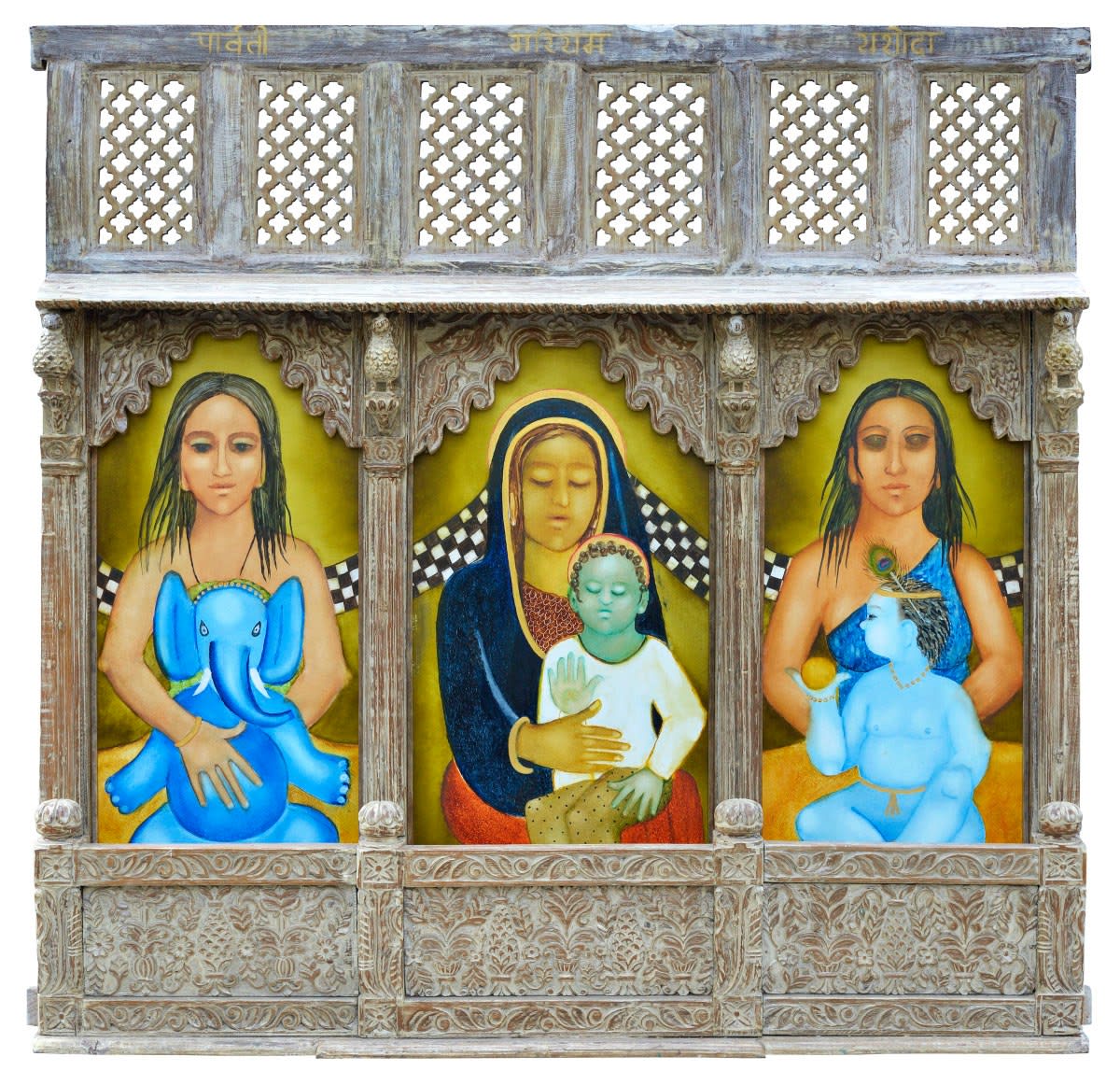 Anjolie Ela Menon, Divine Mothers, 2022