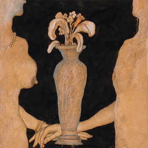 Jogen Chowdhury, The Grey Vase, 1976