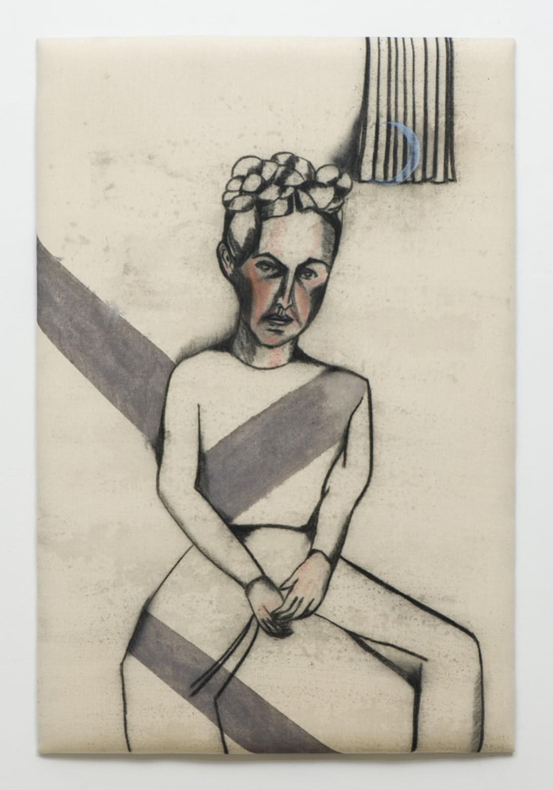 Anju Dodiya, Crescent, 2017