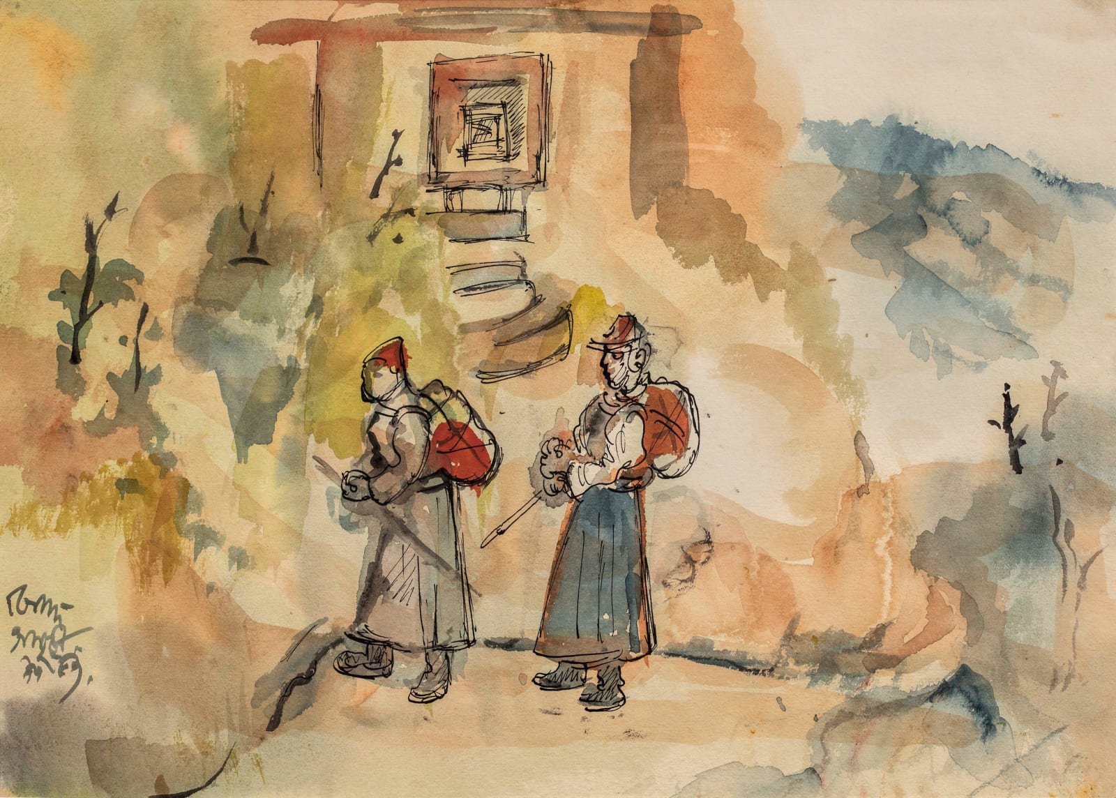 Benode Behari Mukherjee, Mussorie, 1953