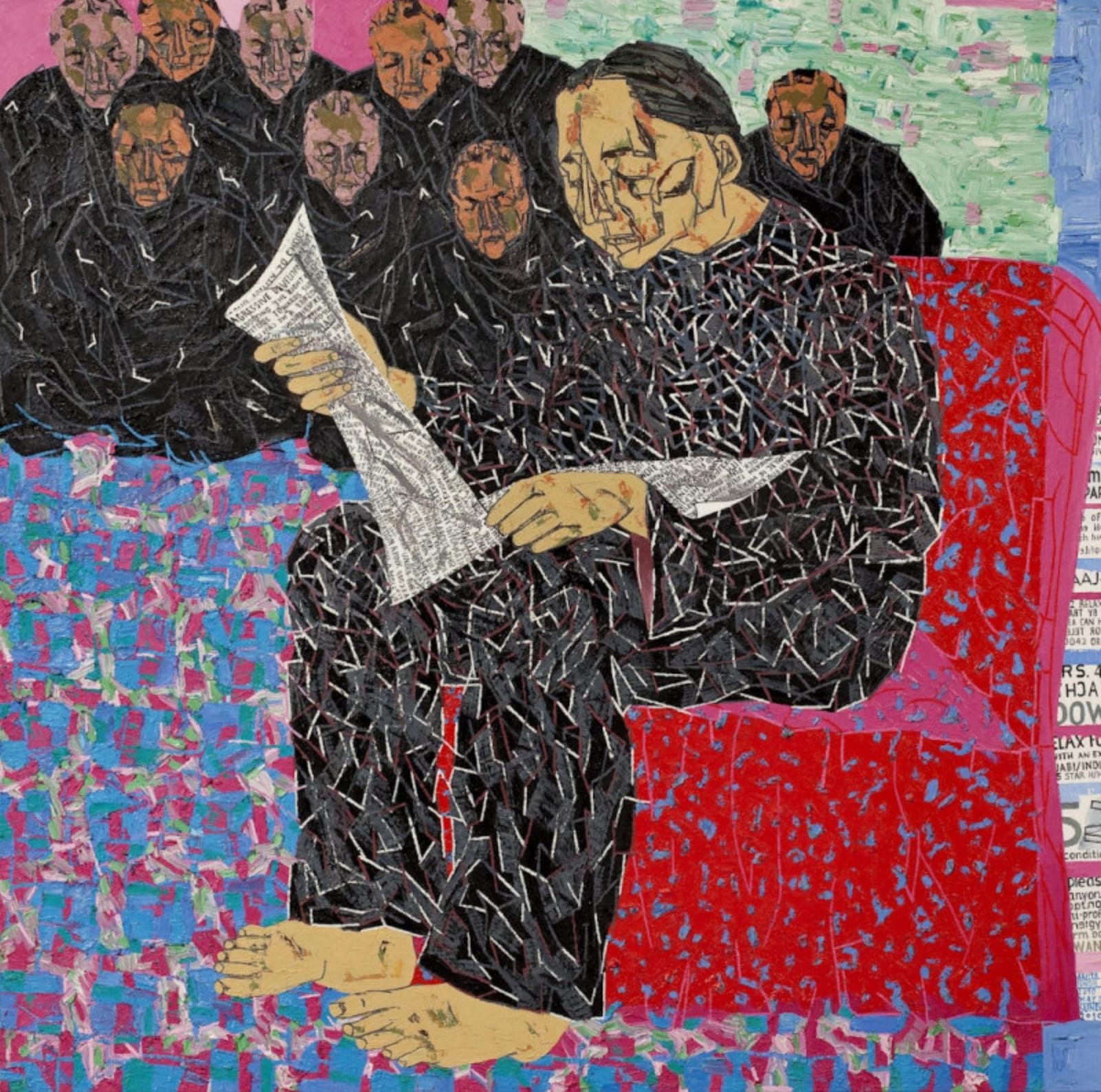 Arpita Singh, The Listeners, 2010