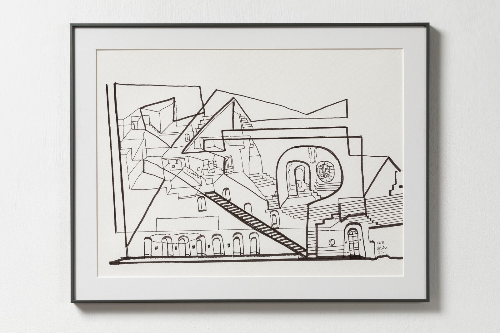 Balkrishna Doshi, Architectural Dreams - XXX, 2021