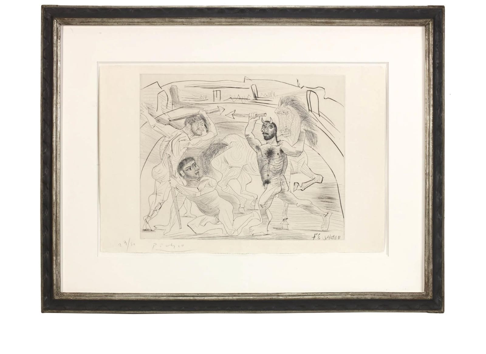Pablo Picasso, Le Combat dans L'Arene, 1937