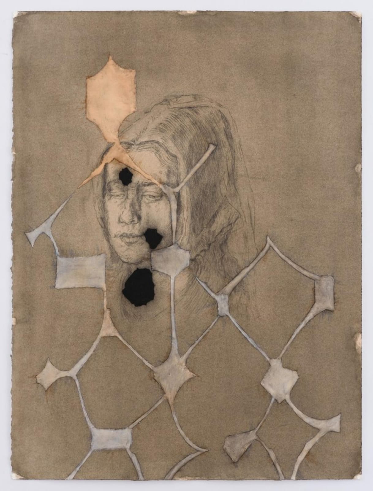 Atul Dodiya, Untitled - VII (German Girlfriend), 2016