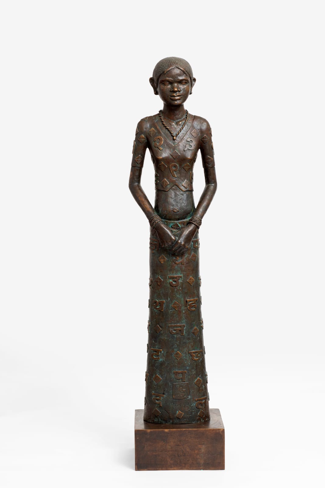 A. Ramachandran, Girl with Alphabets & Numbers, 2012