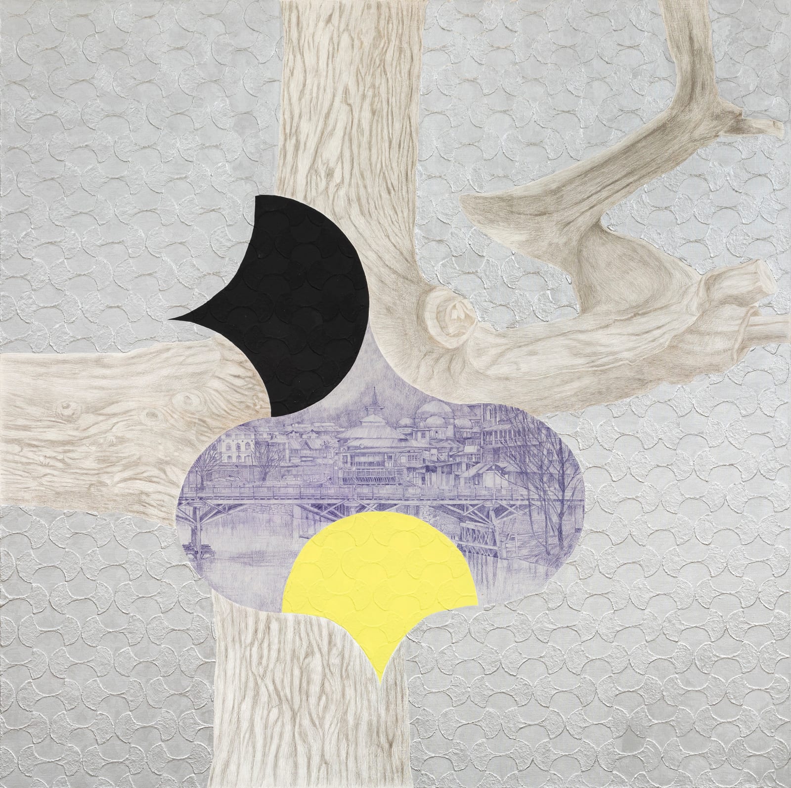 Praneet Soi, An oak-tree, a Bulbul and a Srinagar nocturne, 2023