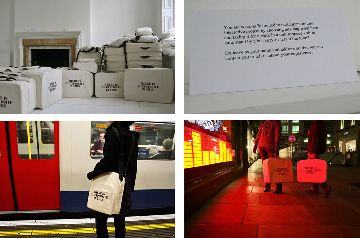 Shilpa Gupta, There is No Explosive in This Interactive Installation and photographs , 2007