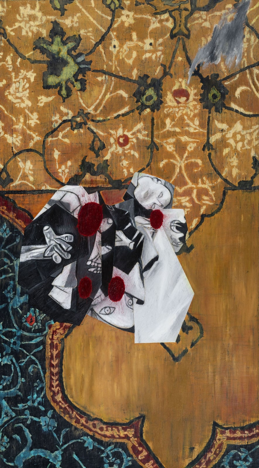 Atul Dodiya, Guernica Bouquet - I, 2019 - 2020