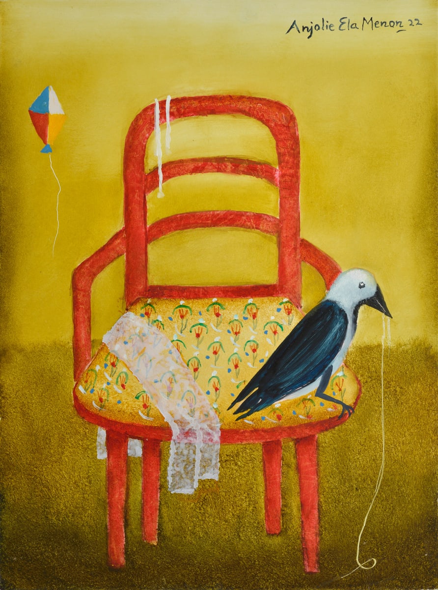 Anjolie Ela Menon, Red Chair, 2022