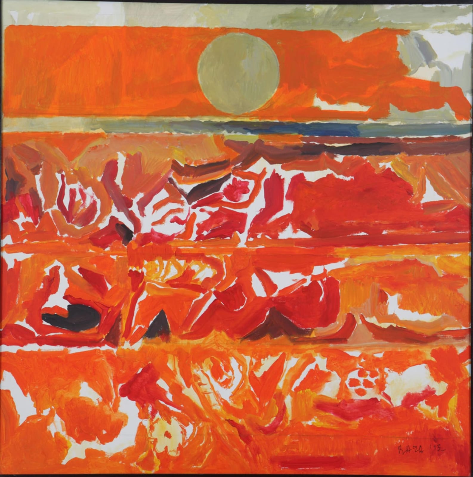 S.H. Raza, summer, 2013