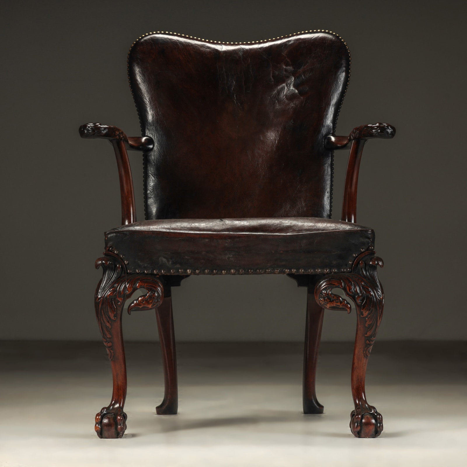 Leather Armchair , c.1880 (SOLD)