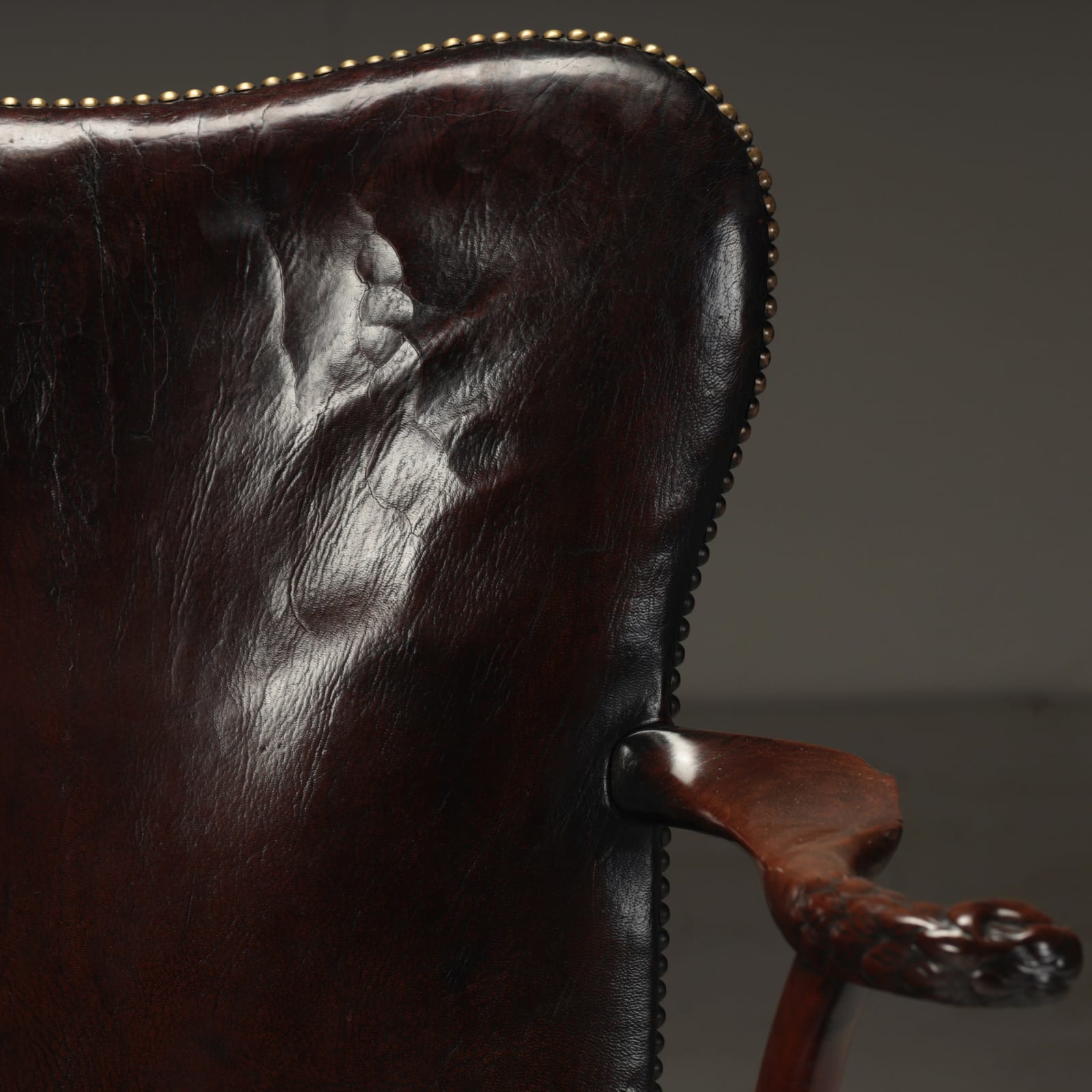 Leather Armchair , c.1880 (SOLD)