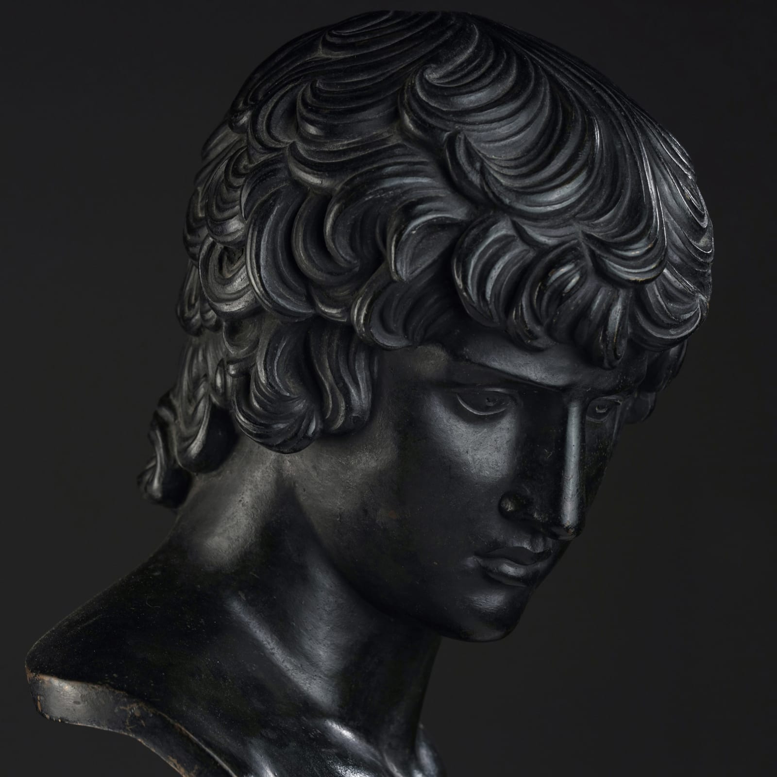 Bronze Bust of Antinous , XIX Century (SOLD)