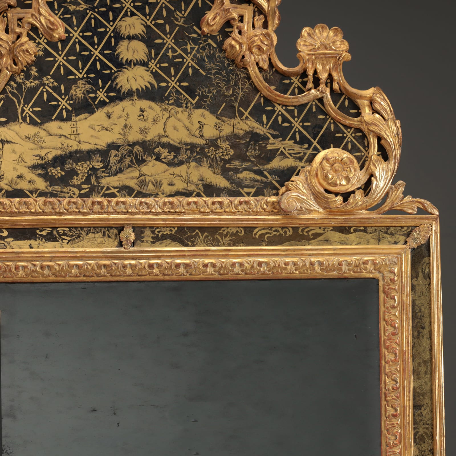 Louis XIV Chinoiserie Mirror, c. 1700 (SOLD)