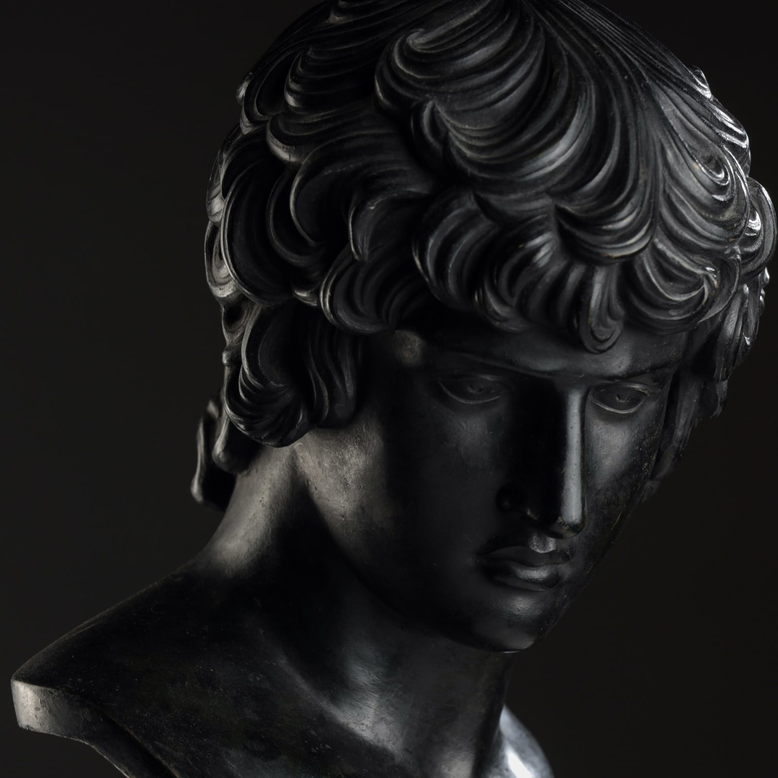 Bronze Bust of Antinous , XIX Century (SOLD)