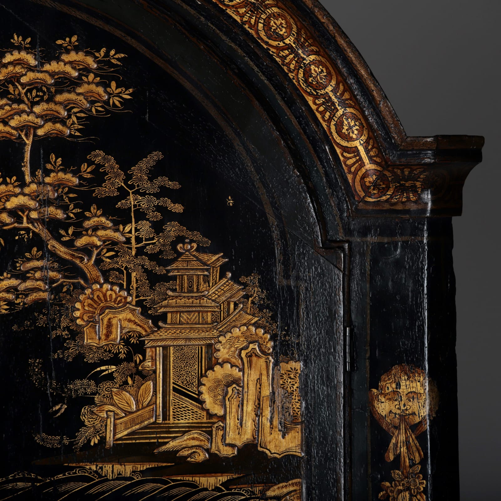 Japanned Cabinet, c. 1760