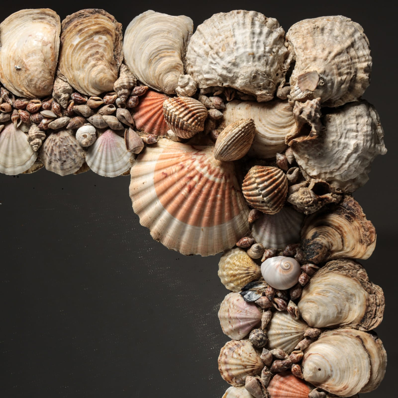 Shellwork Grotto Mirror, C.1900