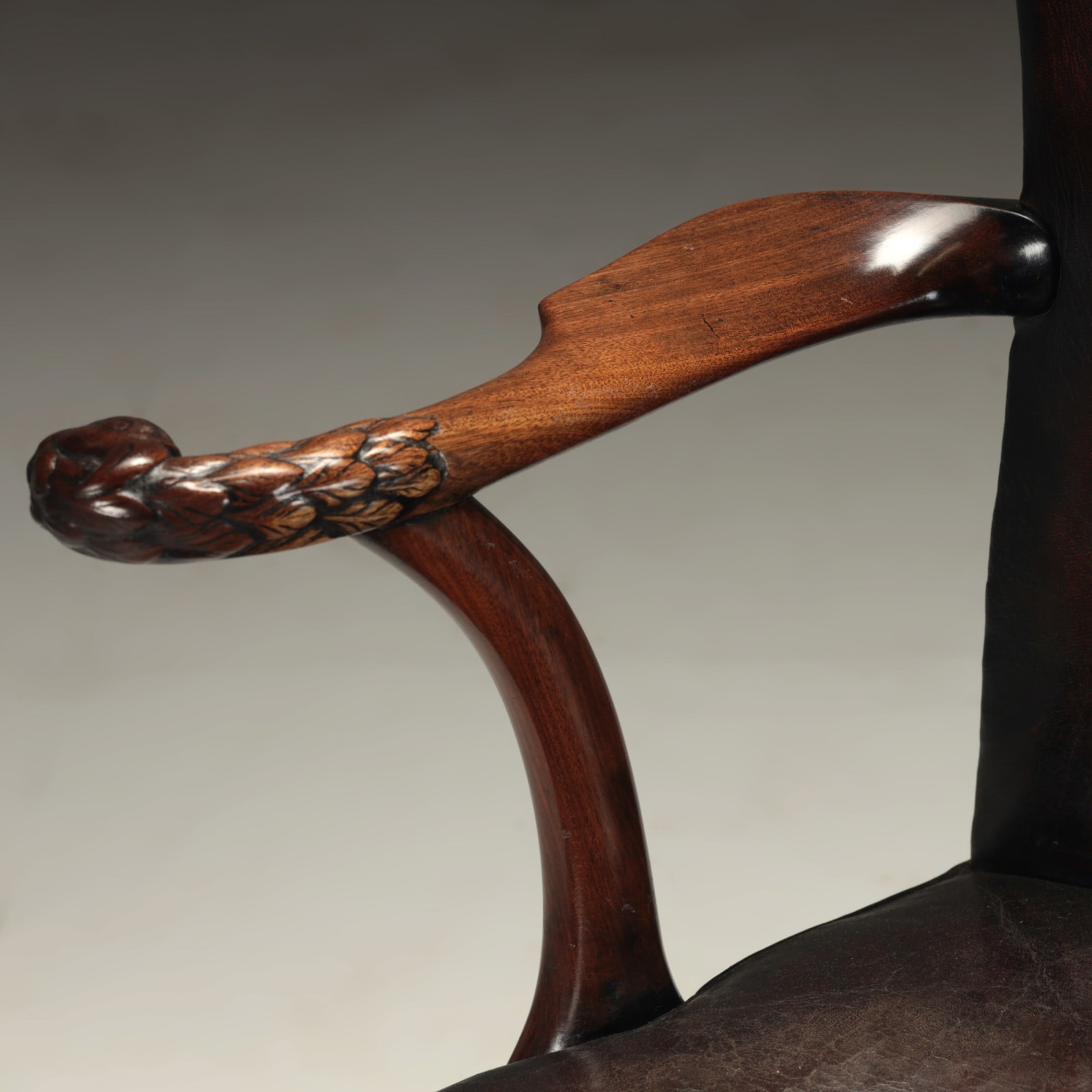 Leather Armchair , c.1880 (SOLD)