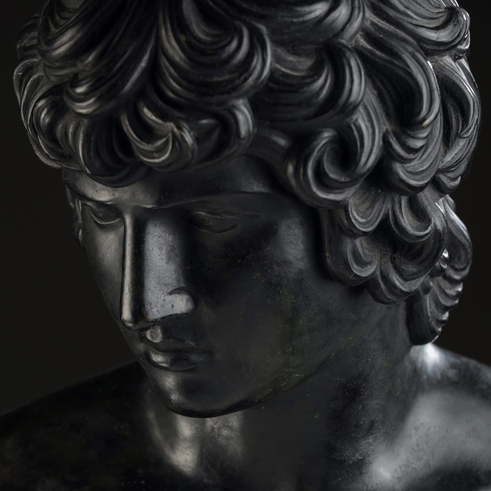 Bronze Bust of Antinous , XIX Century (SOLD)