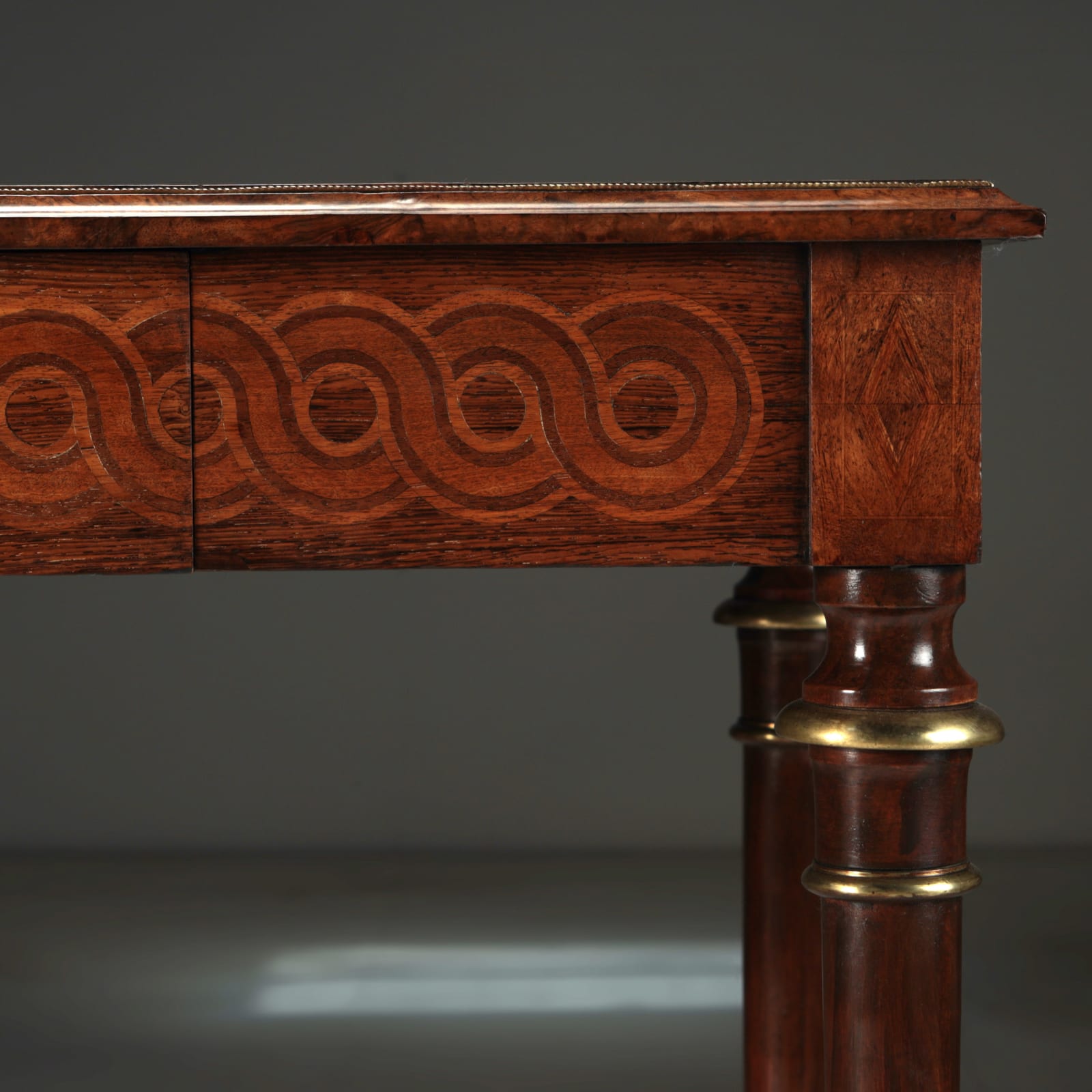 Louis XV Style Marquetry Desk , c.1890