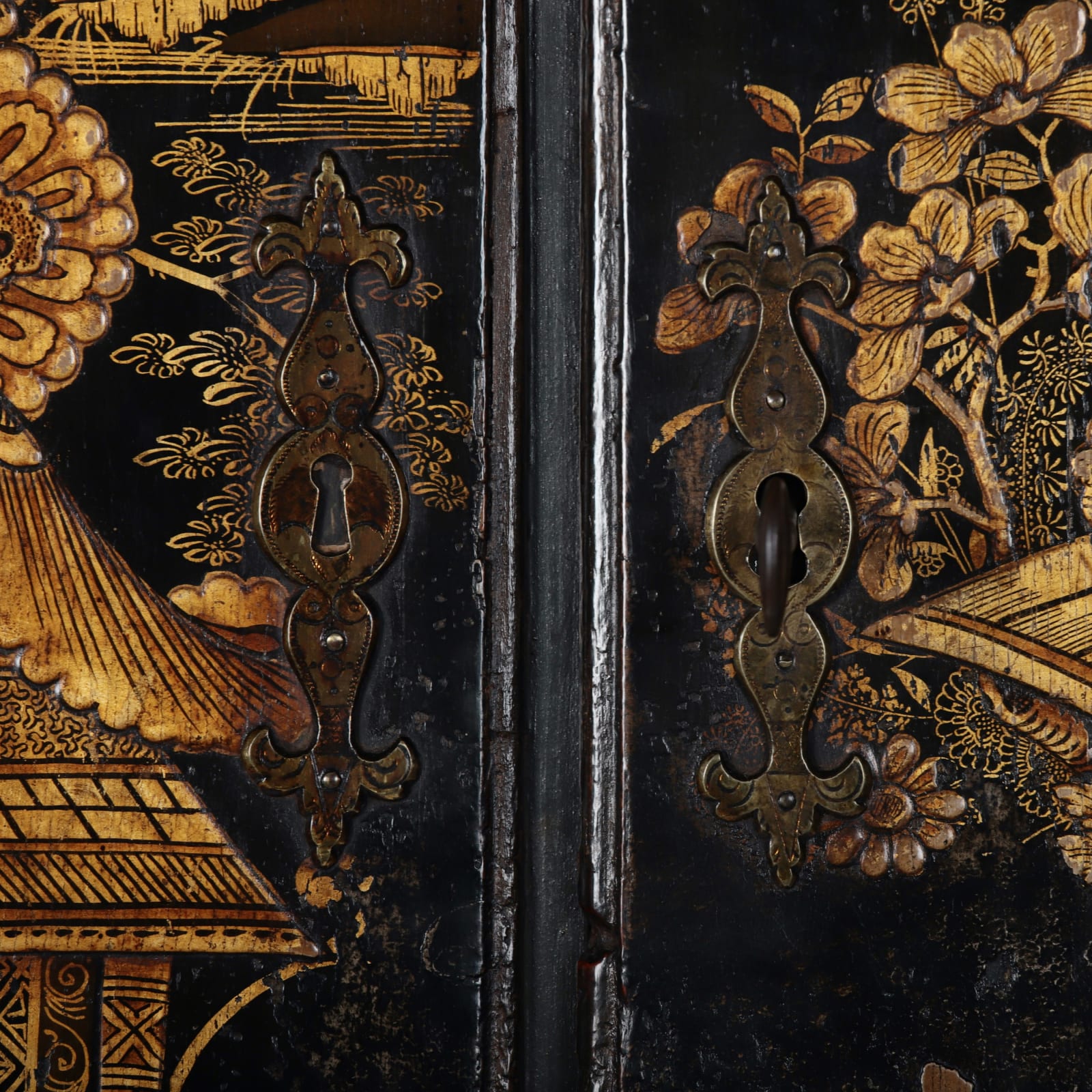 Japanned Cabinet, c. 1760