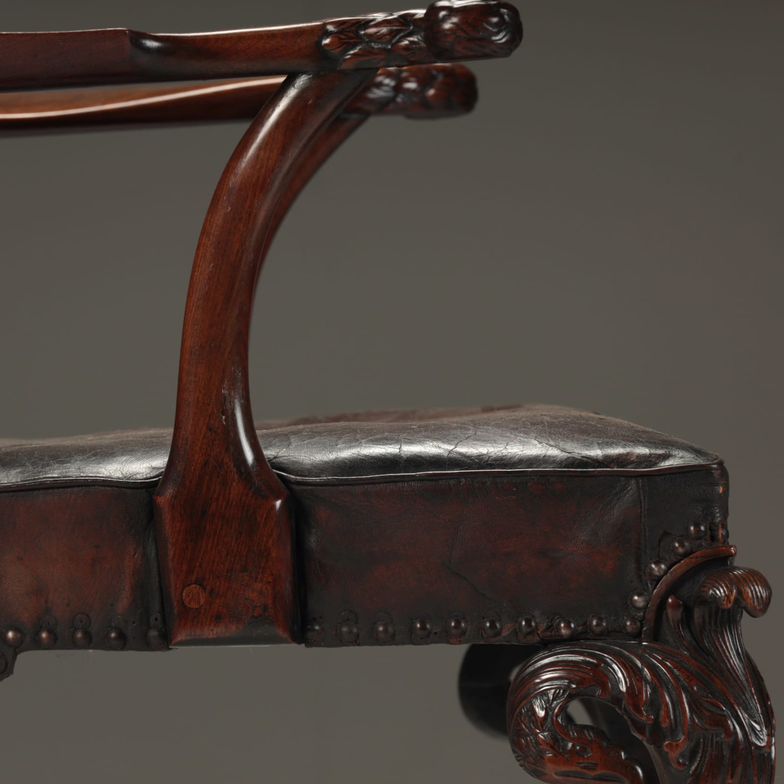 Leather Armchair , c.1880 (SOLD)