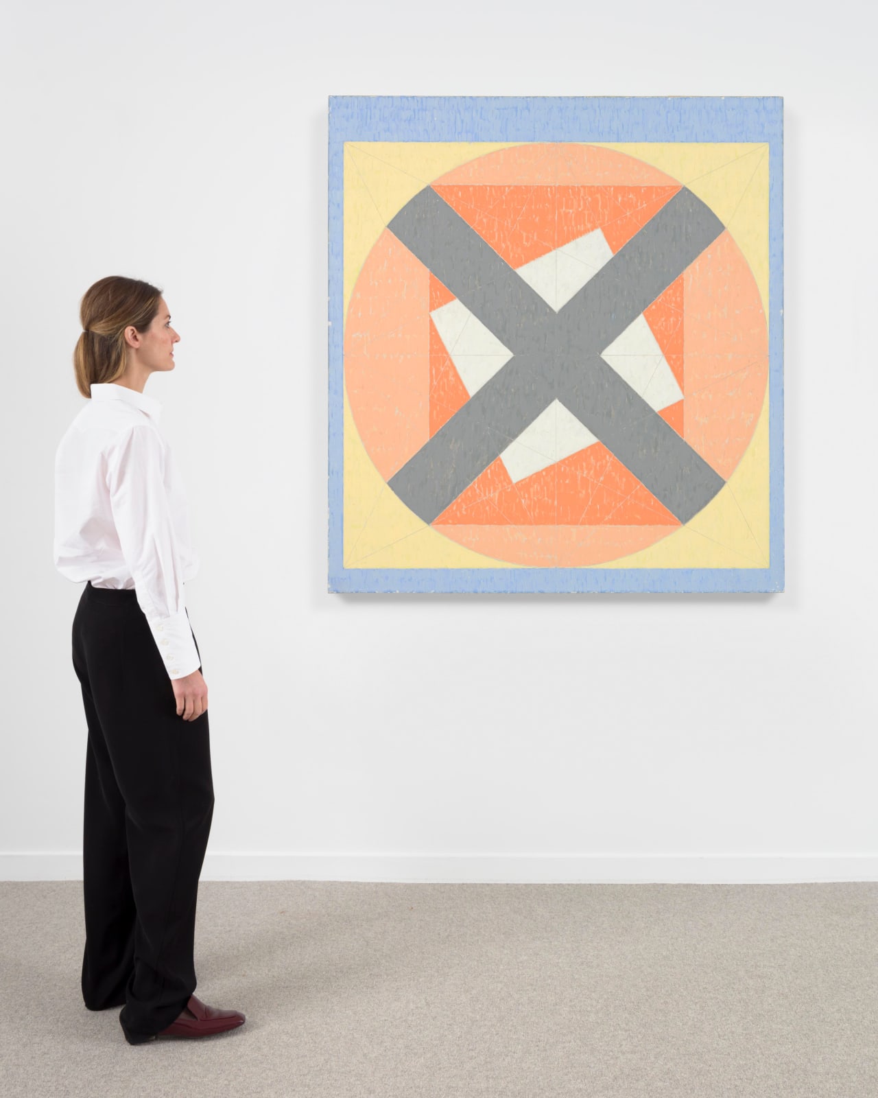 Jack Tworkov, X on Circle in the Square (Q4-81 #2), 1981