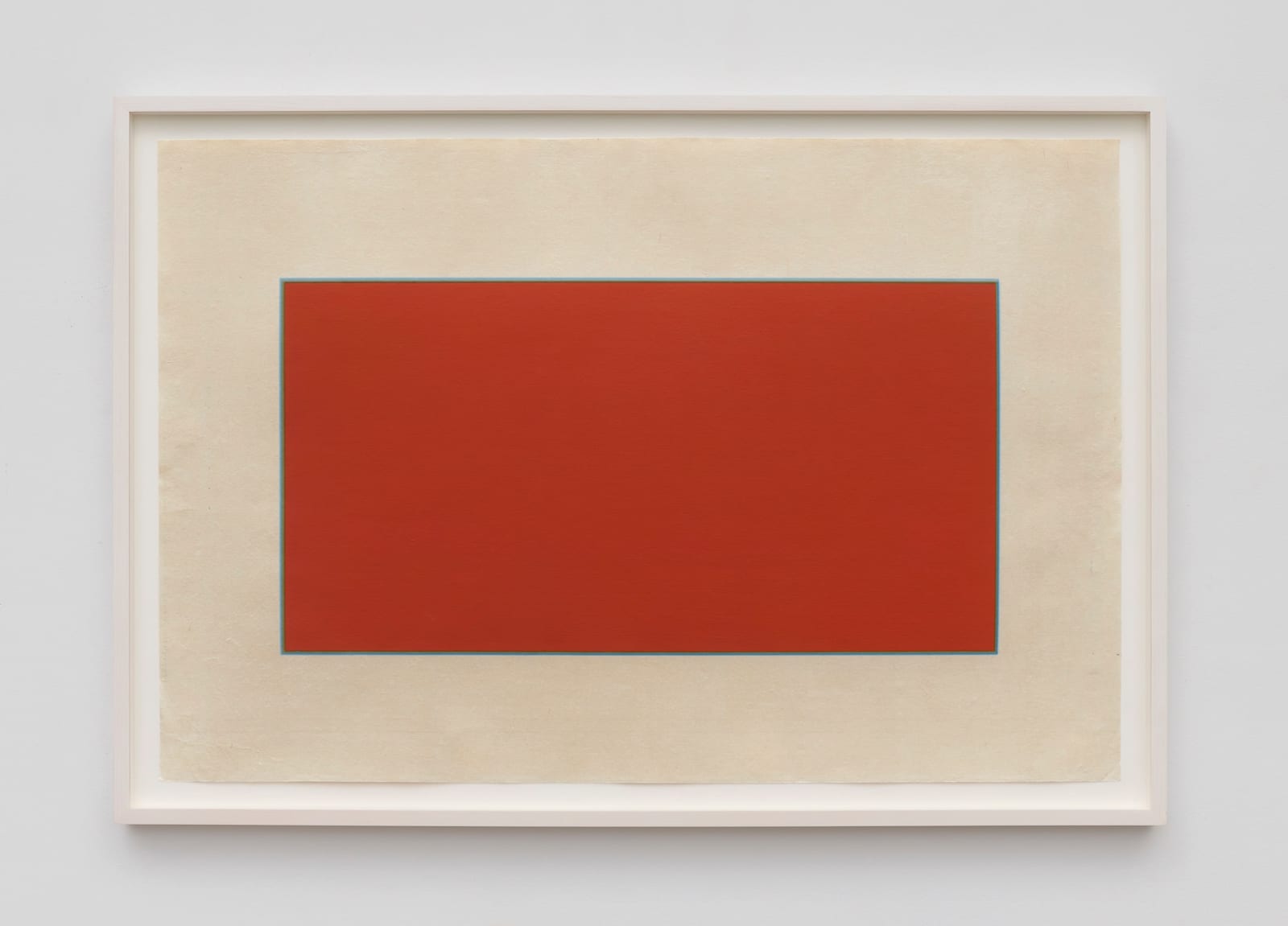 red abstract work on paper