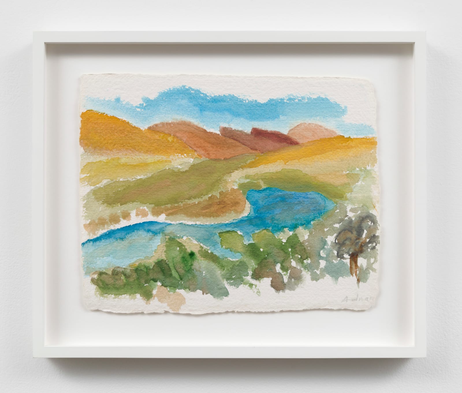 a landscape watercolor