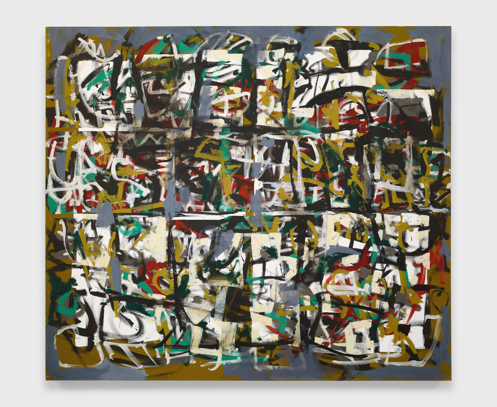 Gestural abstract painting