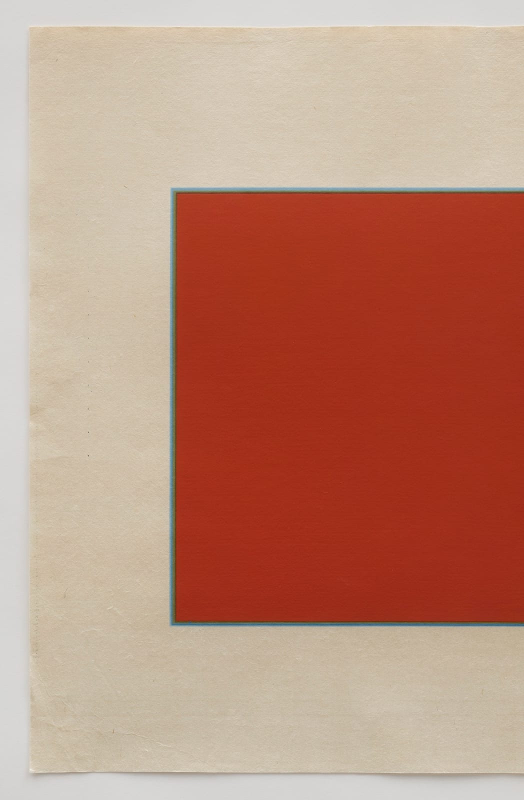 red abstract work on paper