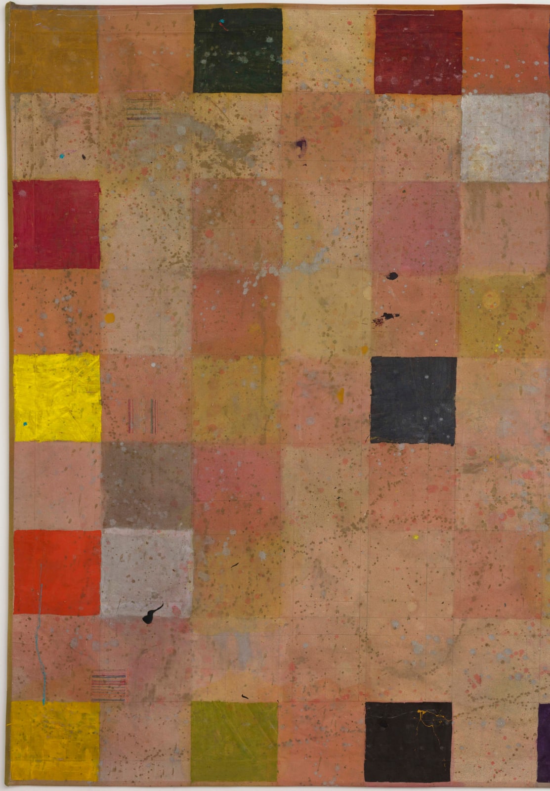 detail of large scale abstract painting