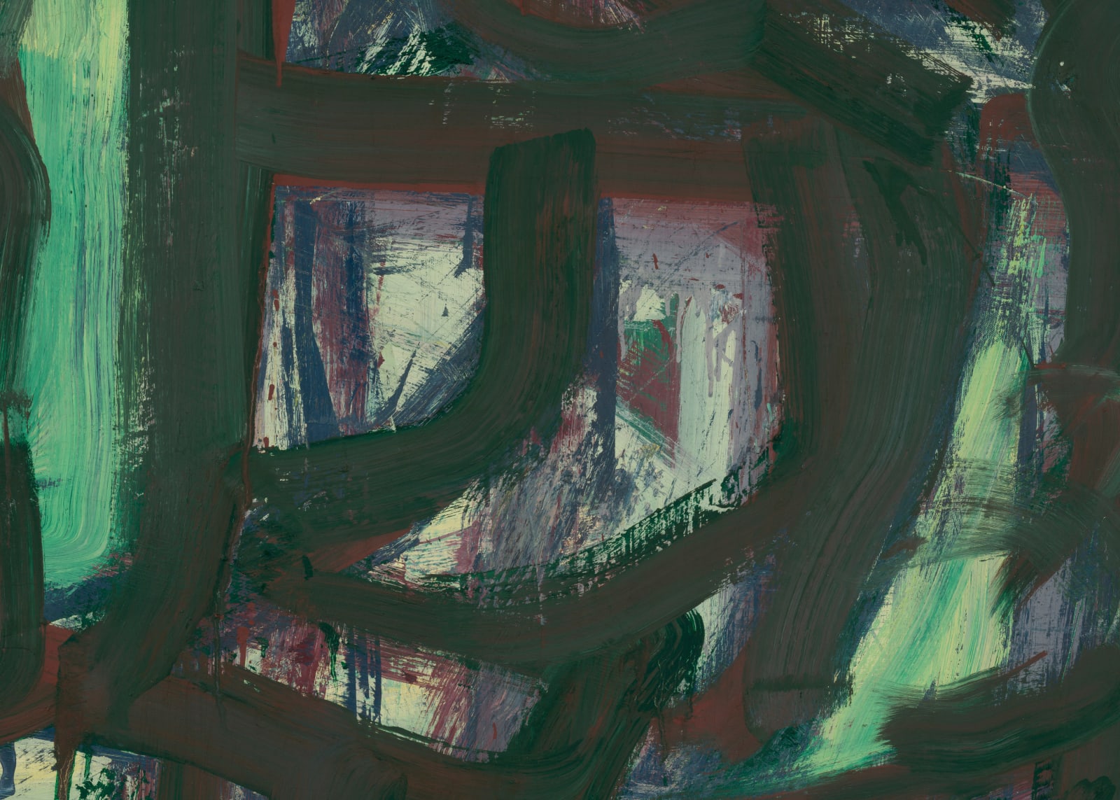 detail of gestural abstract painting