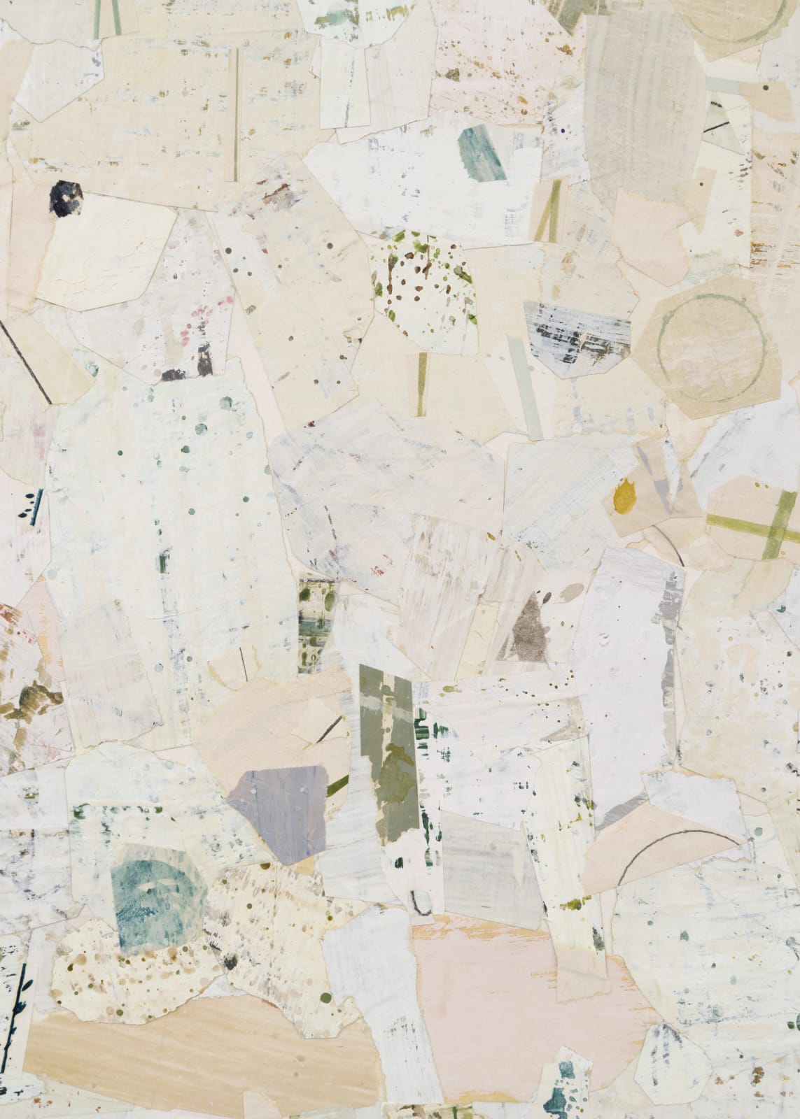 detail of abstract collage