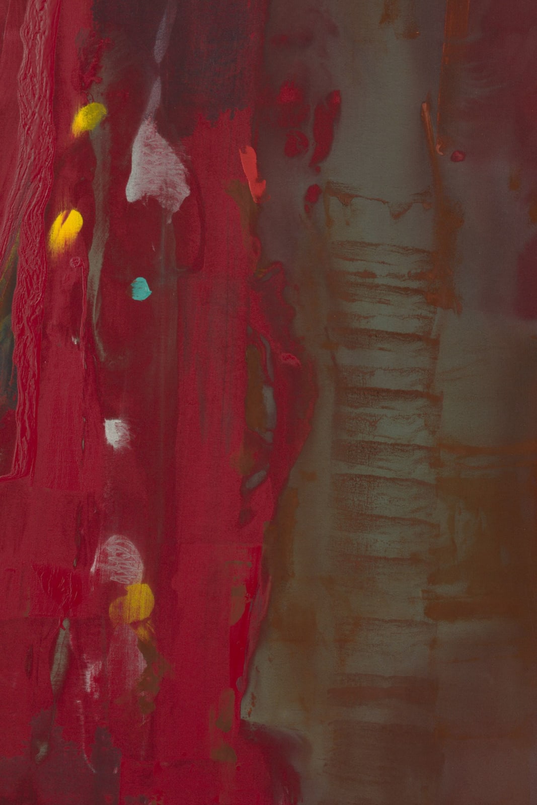 Lyrical abstract work on canvas