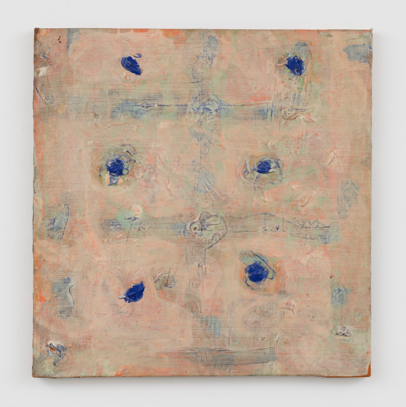 peach toned abstract painting