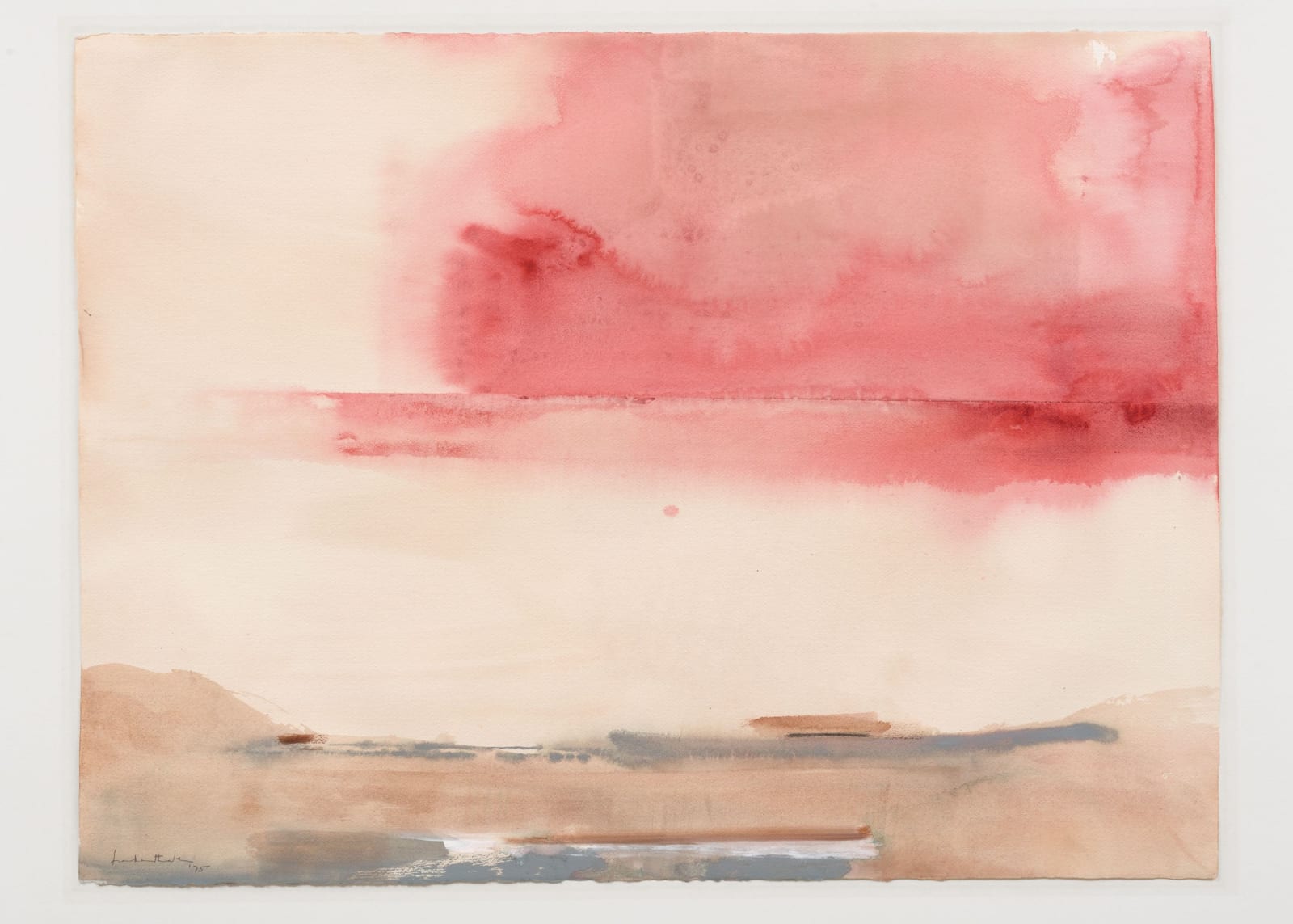 Lyrical abstract work on paper