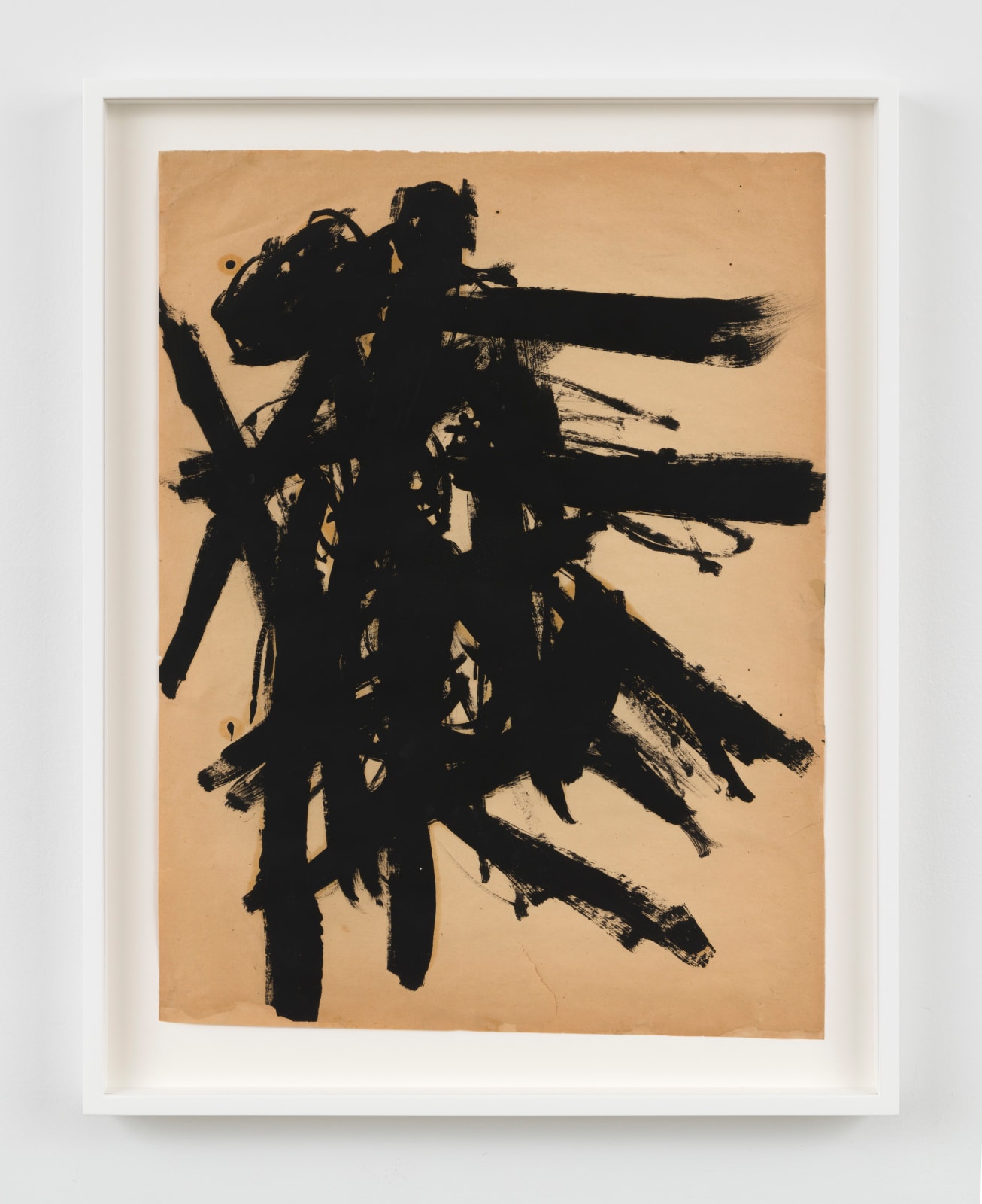 gestural abstract work on paper