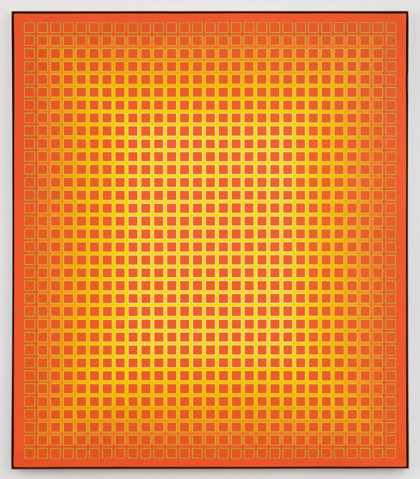 Optical abstraction in orange and yellow