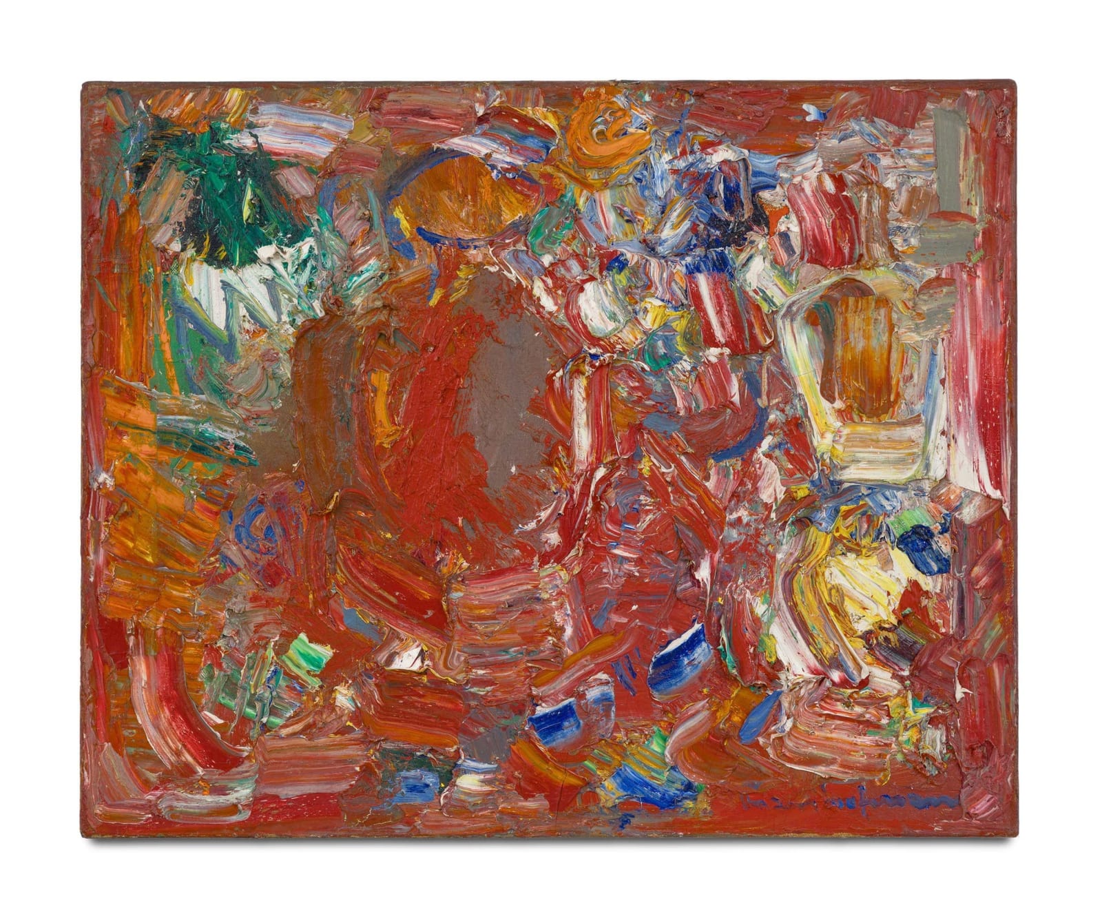 Lyrical abstract work on canvas
