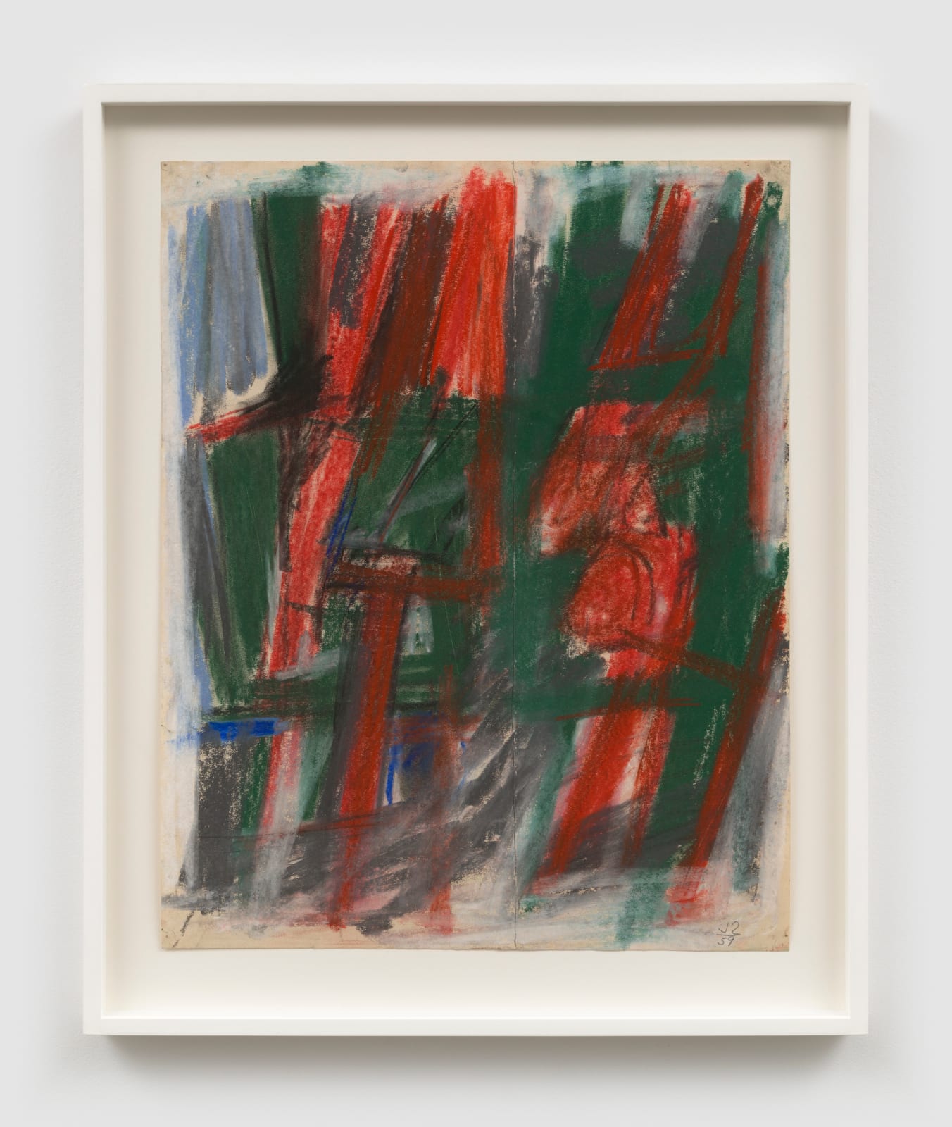 gestural abstract work on paper