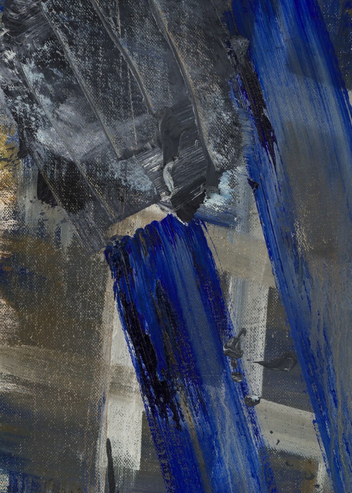 detail of gestural abstract painting