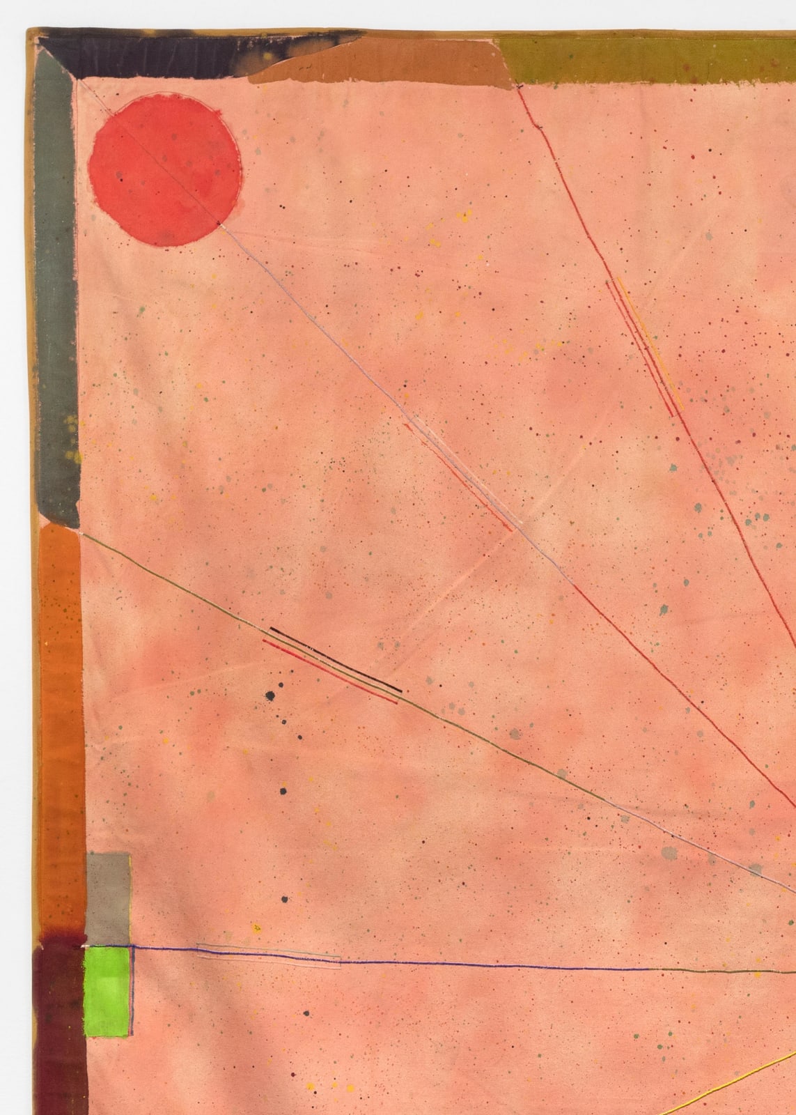 detail of a work on canvas