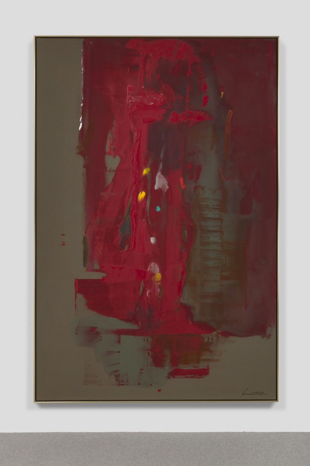 Lyrical abstract work on canvas