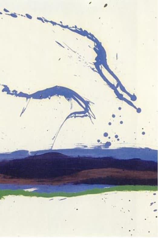 Lyrical abstract work on paper