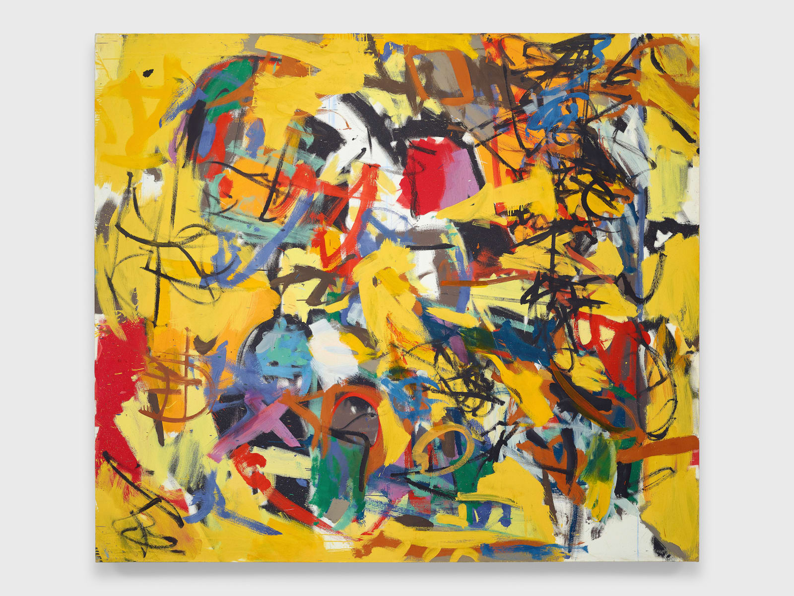 Gestural abstract painting